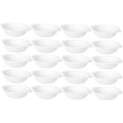 Kit 20 Cumbucas Brancas Coza Uno 100ml Plásticas Bowls Tigelas 11,5x9x2,5cm Sobremesas