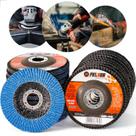 Kit 20 Discos Flap Lixa Desbaste Lixadeira Esmerilhadeira Metal Madeira Ferro 4,1/2 115mm ALTA QUALIDADE
