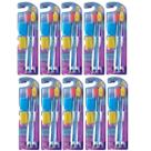 Kit 20 Escova de Dente C/ Protetores Cerdas Nylon Disco Teen
