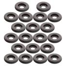 KIT 20 Espuma 4,8cm x 1,4cm Preta Vazada Para Headset Tecxel GN2000 Zox Unixtron CDX 104 Conduvox