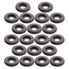 KIT 20 Espuma 6,5cm x 1,8cm Preta Vazada Para Headset Logitech e Plantronics C310 C320 C310M C320MC
