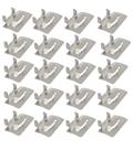 Kit 20 fecho galvanizado p/ fita lisa/perfurada 3/4"