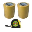Kit 20 Fita Crepe 15mmx50m Idea + Trena Emborrachada 3m