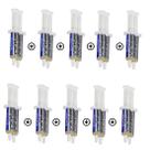 Kit 20 Fluxo de Solda Pastoso Implastec Rma-223 Reflow Reballing 10G Seringa