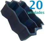 Kit 20 Formas Dupla Para Bloquete 16 Faces 08cm - 24x10x08