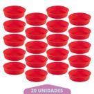 Kit 20 Formas Redonda de Silicone Sortida Bolos Sobremesa