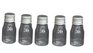 Kit 20 Frasco Pet De 10ml tampa prata P/ Personalizar Festa