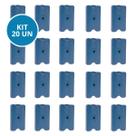Kit 20 Gelo Placa Gel Artificial Reutilizável Rígido 400ml Kit 20 Gelo Placa Gel Artificial Reutilizável Rígido 400ml