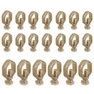 Kit 20 Grampo Conector Haste Aterramento Latão Reforçado Modelo Simples 1/2 x 5/8 - Celio Ferrari