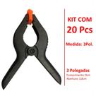 Kit 20 Grampo Pregador 3 Pol. Garra Pinça Presilha Grampo Foto Marcenaria
