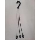 Kit 20 Hastes Alças Preto Pendurador Para Vasos E Cuias Plantas 43cm