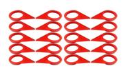 Kit 20 Indicador Porca Solta Trava Roda Caminhão Vermelho 30mm