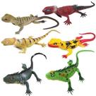 Kit 20 Lagarto Lagartixa Crocodilo De Borracha Para Brincadeira Pegadinha - Atacado
