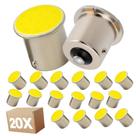 Kit 20 Lâmpada LED 1 Polo P21W Cob Branca Revenda Atacado