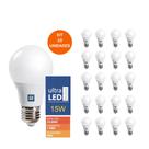 Kit 20 Lâmpada Led 15w 6500k Bulbo E27 Branco Frio Bivolt Kit 20 Lâmpada Led 15w 6500k Bulbo E27 Branco Frio Bivolt