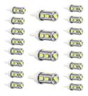 Kit 20 Lâmpadas De Led Pingão Automotiva 9 Leds Encaixe T10 Kit 20 Lâmpadas De Led Pingão Automotiva 9 Leds Encaixe T10