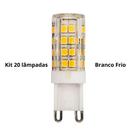 Kit 20 Lâmpadas Led G9 Halopim 5w Bivolt Branco Frio 6500k Kit 20 Lâmpadas Led G9 Halopim 5w Bivolt Branco Frio 6500k