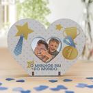 Kit 20 Lembranças Dia Dos Pais Coração e Chaveiro