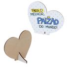 Kit 20 Lembrancinhas Dia Dos Pais Mdf Coração