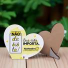 Kit 20 Lembrancinhas MDF Coração Campanha Setembro Amarelo