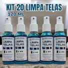 KIT 20 Limpa Tela Implastec Spray 120ml Lentes Tv Smartwatch Celular Tablet Oculos Remove Mancha