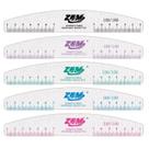 KIT 20 Lixas Boomerang Meia Lua Unha Porcelana Acrygel Manicure