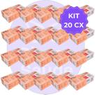 Kit 20 Luvas de Vinil Descartável P sem Pó - Descarpack