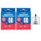 Kit 20 Marcadores Caneta Pincel Para Quadro Branco Ponta Redonda Escolar Kit 20 Marcadores Caneta Pincel Para Quadro Branco Ponta Redonda Escolar