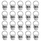 Kit 20 Mini Balde Cranio Caveira Esqueleto Decorar Halloween
