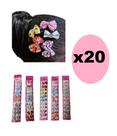 Kit 20 Mini Laços Infantil c/ Presilha Estampas sortidas Kit 20 Mini Laços Infantil c/ Presilha Estampas sortidas