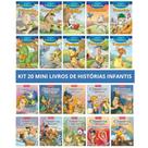 Kit 20 Mini Livros de Histórias Infantis - Estimação + Classicos de Sempre