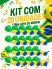 Kit 20 Mini Vuvuzela Corneta Copa Mundo Brasil Festa Evento -
