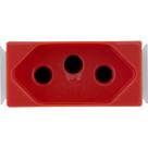 Kit 20 modulo tomada 2p+t 20a/250v aria vermelha tramontina Kit 20 modulo tomada 2p+t 20a/250v aria vermelha tramontina