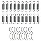 Kit 20 Molas Jump Reforçadas + 10 Grampos Bigodes Academia