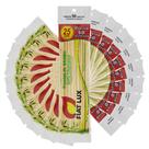 Kit 20 Pacotes de Palito de Bambu Premium para Churrascos Sustentável Fiat lux 25cm 50un