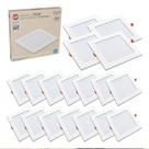 Kit 20 Painel Led Pop Embutir Quad o 6500w 18w Bivolt Branco