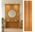 Kit 20 Painel Ripado Autocolante Mdf C/ Dupla Face 45x11