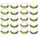 Kit 20 Pandeiro Infantil Brasil Copa Torcida Escola Crianças Educativo Musical Lembrancinha Recreação