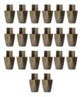 Kit 20 PÃs De MÃ³veis Guarda Roupa Armario Comoda 7cm Marrom