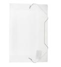 Kit 20 Pastas Aba Elásticas Plástica Oficio Transparente Fina
