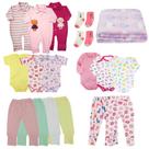 Kit 20 Pç Roupa Bebê Com Manta Enxoval Inverno Menina Menino Kit 20 Pç Roupa Bebê Com Manta Enxoval Inverno Menina Menino
