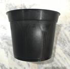 Kit 20 peças de vaso plástico nº14 para suculentas ou violetas - cor preta