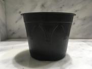 Kit 20 peças de vaso plástico nº9 para suculentas ou violetas - cor preta