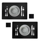 Kit 20 Peças Jogo Americano Mesa Posta Sousplat Retangular