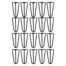 Kit 20 Pés de Metal 15 CM Hairpin Legs Mesas de Centro Puffs Preto G41