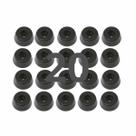 Kit 20 Pezinhos Pé Grande Maciço Base Vazada Antiderrapante Emborrachado Reforçado Resistente Caixas Acustica PC