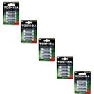 Kit 20 Pilhas Recarregáveis AA Toshiba TNH6GAE 1,2v 2600mAh (5 cartelas com 4 UND)