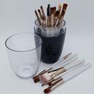 Kit 20 Pincéis de Maquiagem com Estojo Acrílico Vision Valência - Fábrica de Utilidades - Fumê