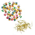 Kit 20 Pingentes de Animais Divertidos Para Fazer Pulseira Colar + 20 Anzol Para montar Brincos Kit 20 Pingentes de Animais Divertidos Para Fazer Pulseira Colar + 20 Anzol Para montar Brincos