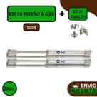 Kit 20 Pistão à Gás Com Amortecedor Para Porta Armário Cozinha 100N Kit 20 Pistão à Gás Com Amortecedor Para Porta Armário Cozinha 100N